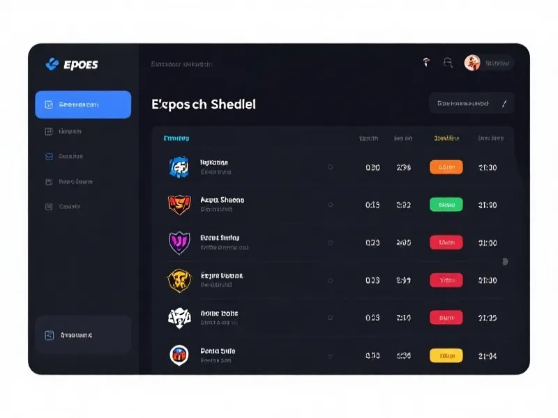 S16赛程时间表界面